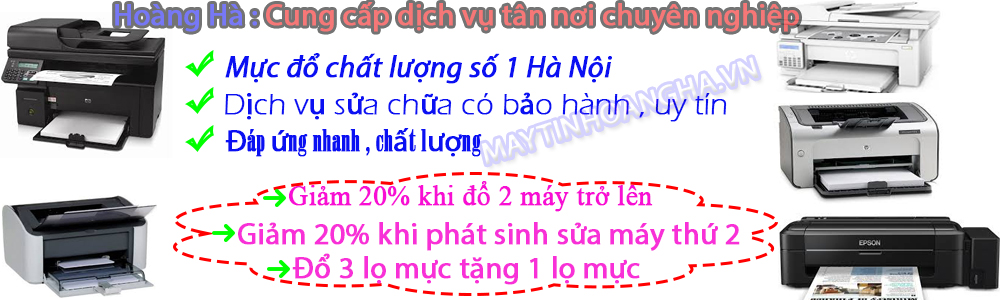 Sửa Máy Tính Laptop – Đổ Mực – Sửa Chữa Máy In Hoàng Hà